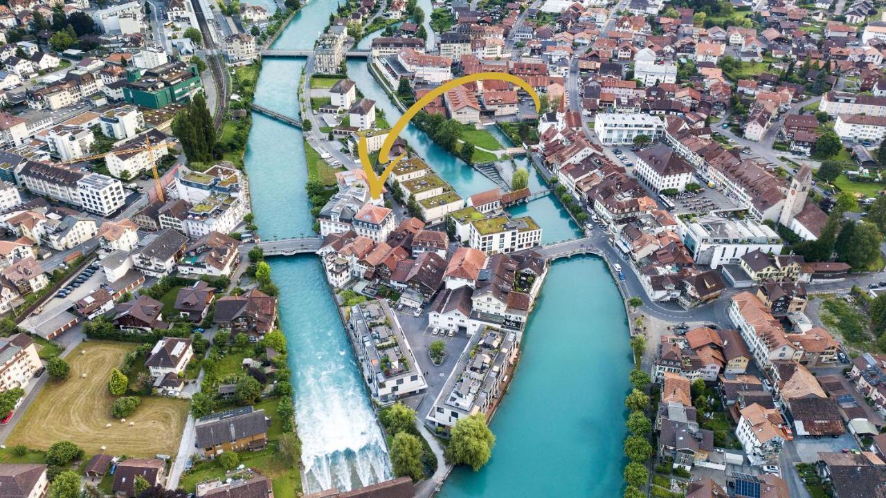 Aparthotel Krone - Self Check-In Unterseen Exteriér fotografie