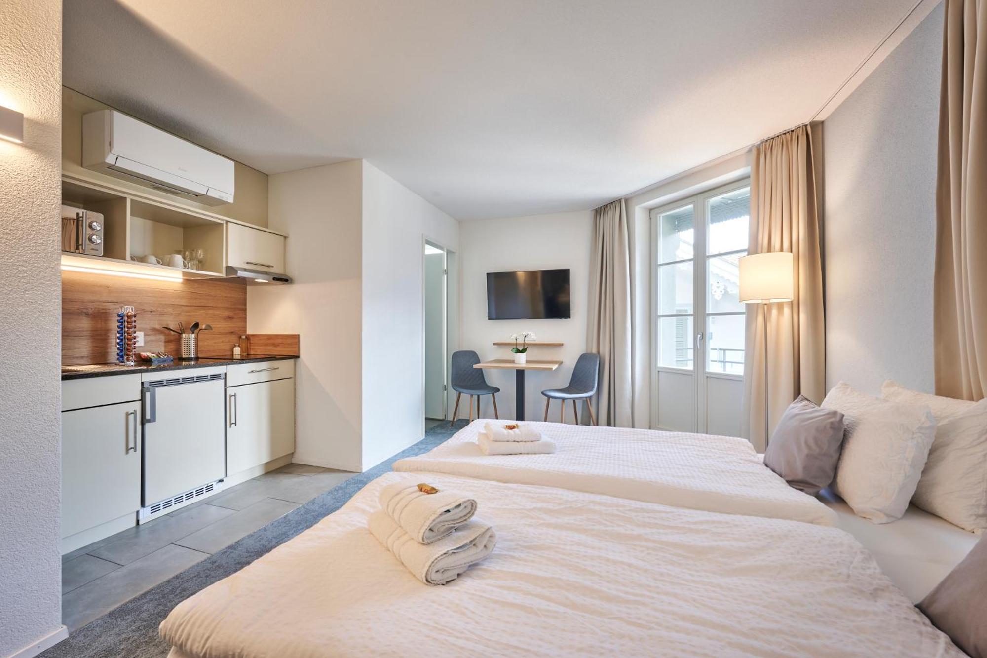 Aparthotel Krone - Self Check-In Unterseen Exteriér fotografie